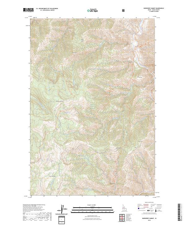 Burgdorf Summit, ID — USGS 7.5-minute topo (2024)