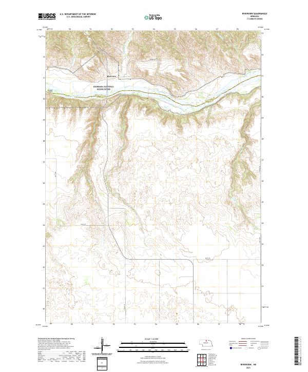 Riverview, NE — USGS 7.5-minute topo (2021)