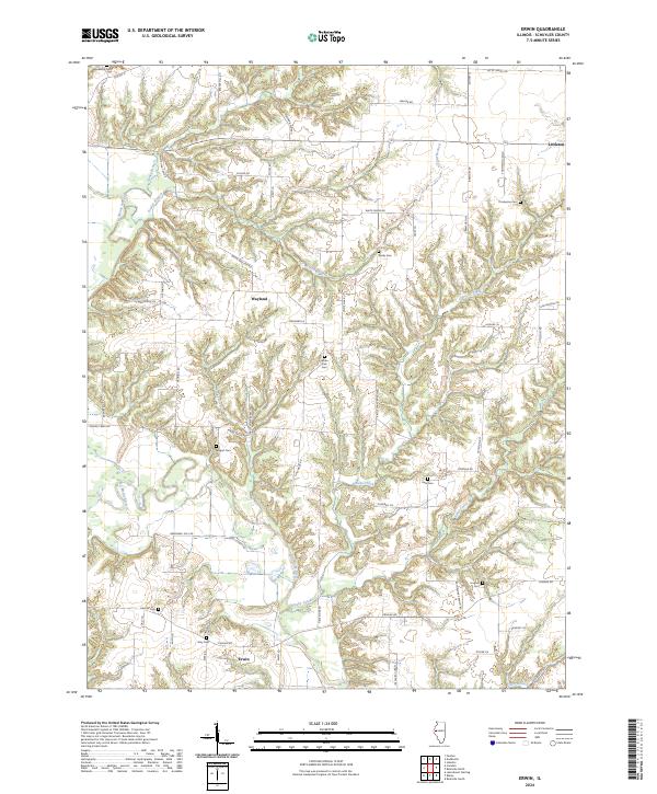 Erwin, IL — USGS 7.5-minute topo (2024)