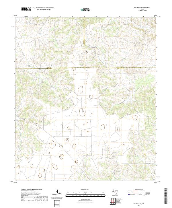 Hulldale SW, TX — USGS 7.5-minute topo (2022)