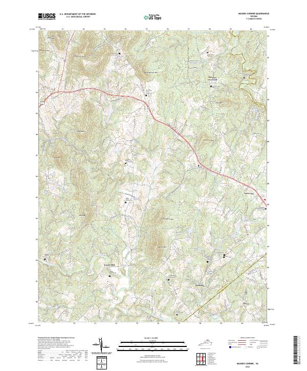 Massies Corner, VA — USGS 7.5-minute topo (2022)