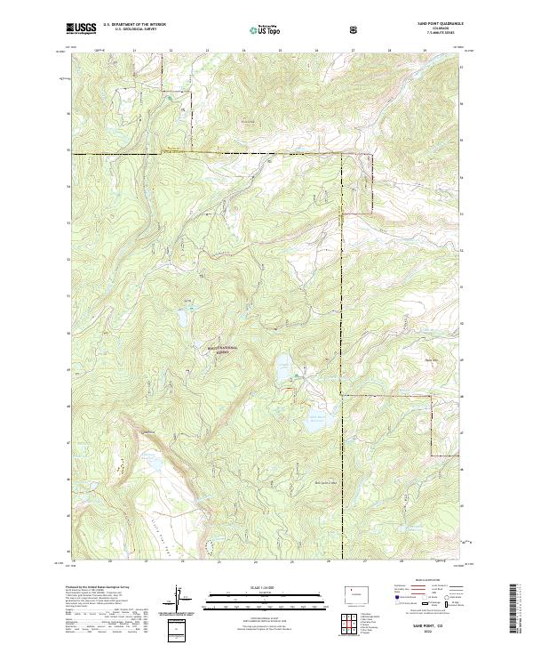 Sand Point, CO — USGS 7.5-minute topo (2022)