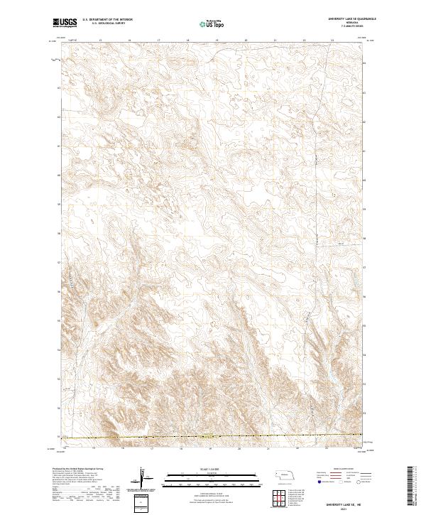 University Lake SE, NE — USGS 7.5-minute topo (2021)