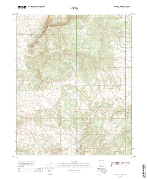 Tuckayou Spring, AZ — USGS 7.5-minute topo (2026)