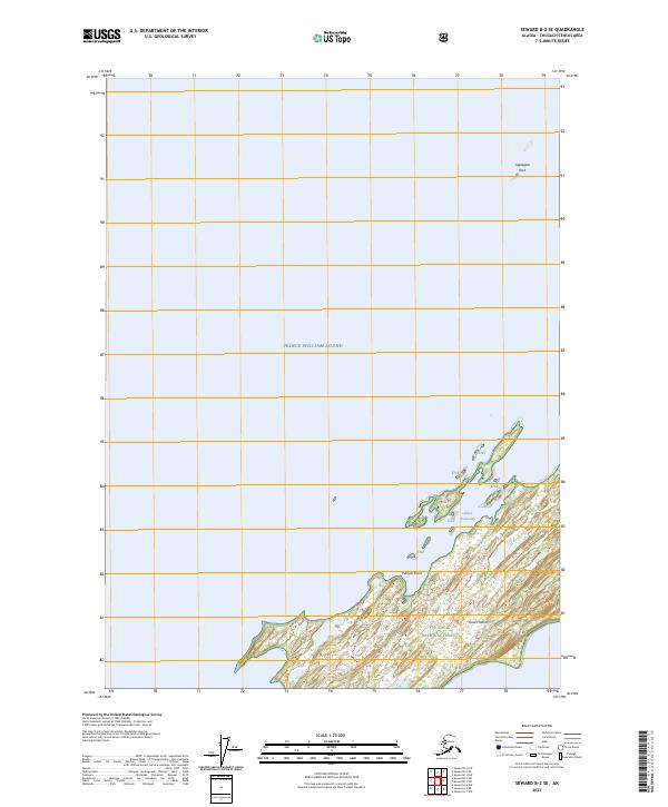Seward B-2 SE, AK — USGS 7.5-minute topo (2023)