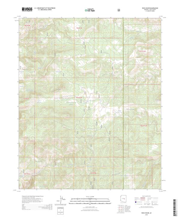 Rock House, AZ — USGS 7.5-minute topo (2026)