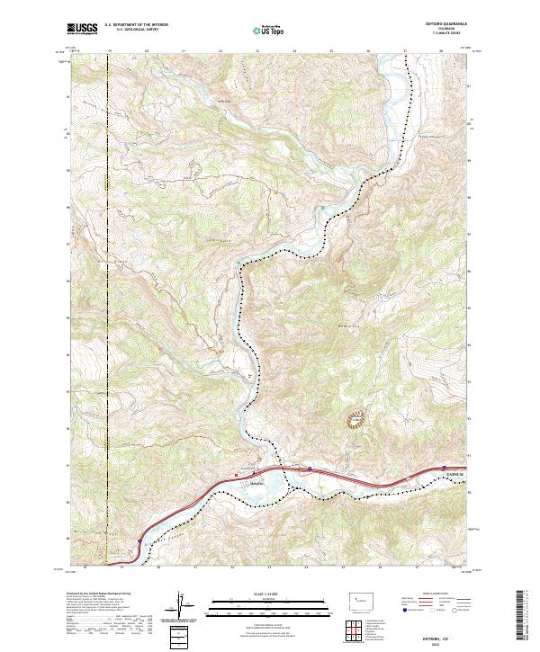 Dotsero, CO — USGS 7.5-minute topo (2022)