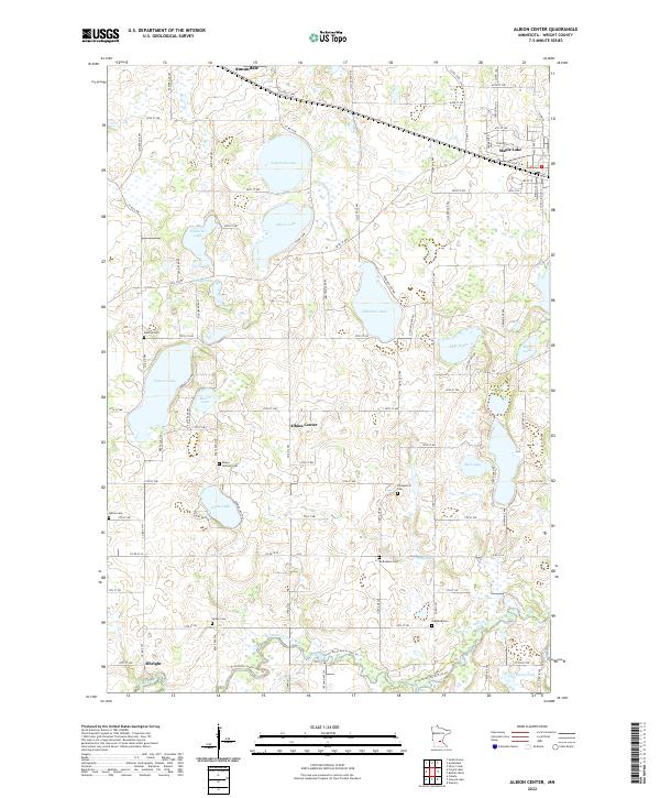 Albion Center, MN — USGS 7.5-minute topo (2022)