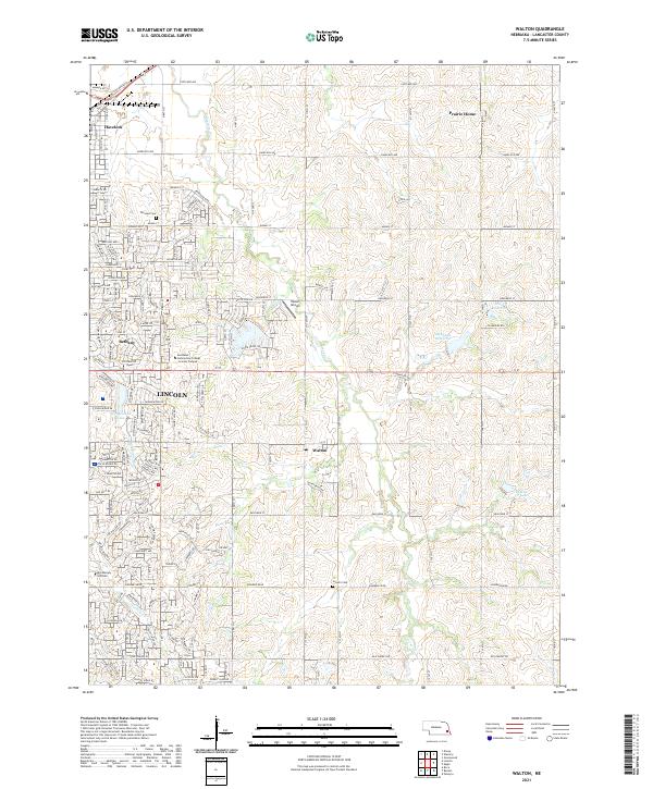 Walton, NE — USGS 7.5-minute topo (2021)