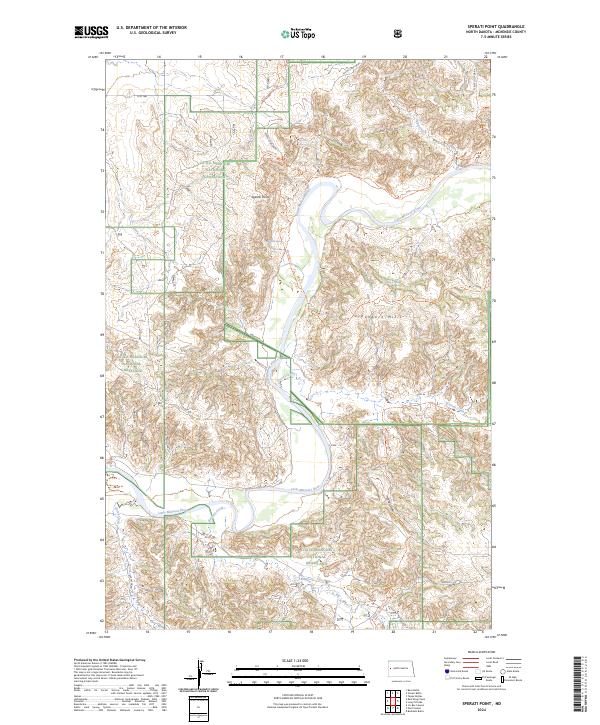 Sperati Point, ND — USGS 7.5-minute topo (2024)