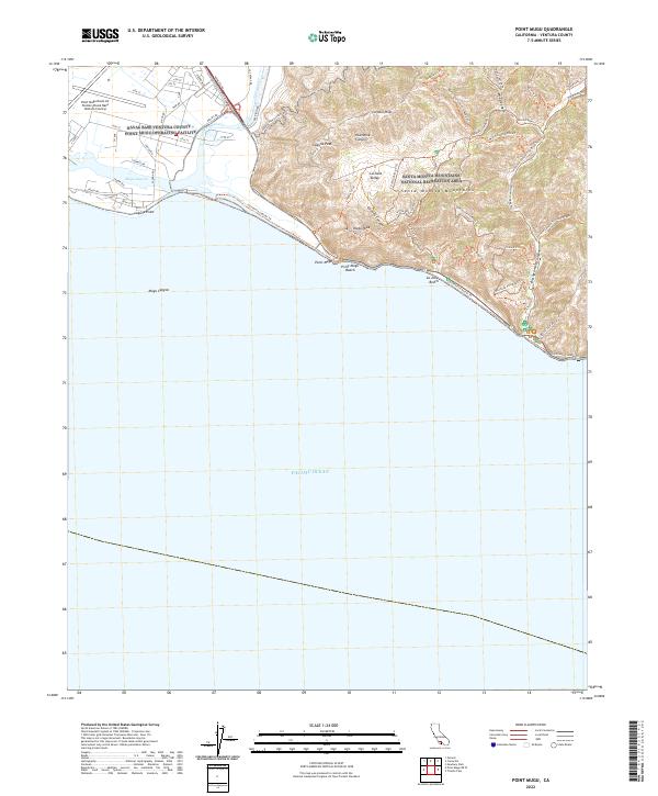 Point Mugu, CA — USGS 7.5-minute topo (2022)