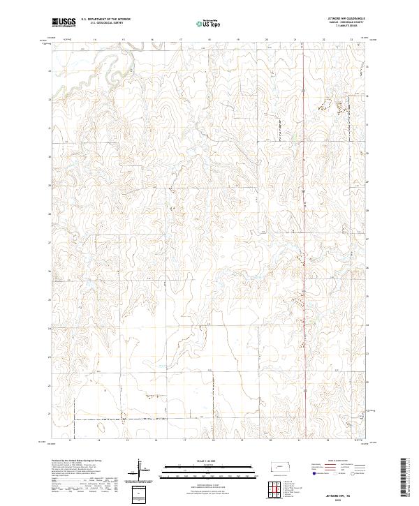 Jetmore NW, KS — USGS 7.5-minute topo (2022)