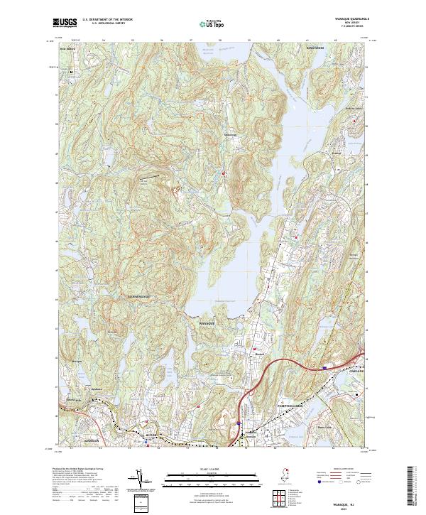 Wanaque, NJ — USGS 7.5-minute topo (2023)