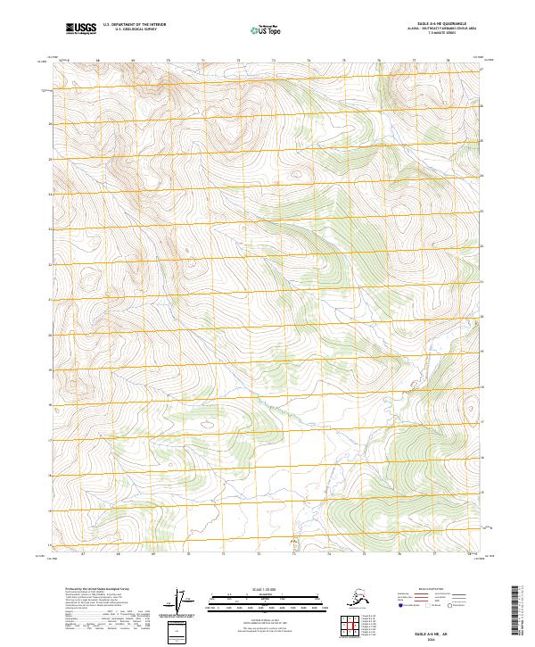 Eagle A-6 NE, AK — USGS 7.5-minute topo (2024)