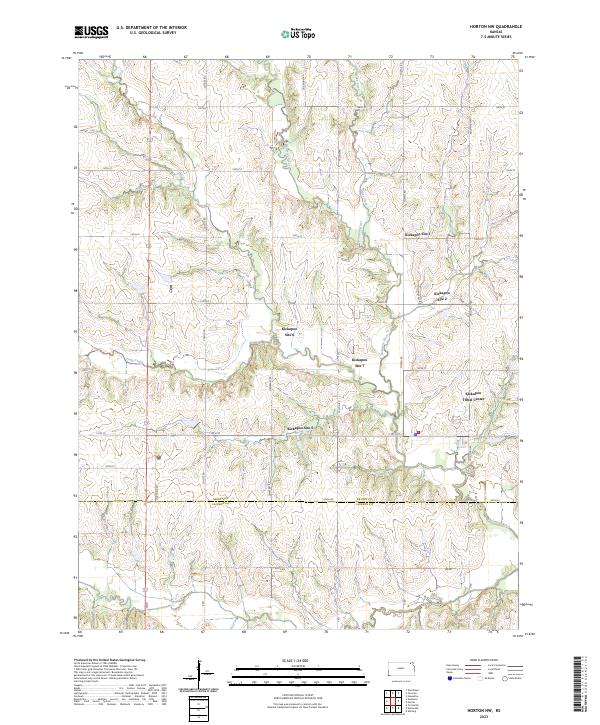 Horton NW, KS — USGS 7.5-minute topo (2023)