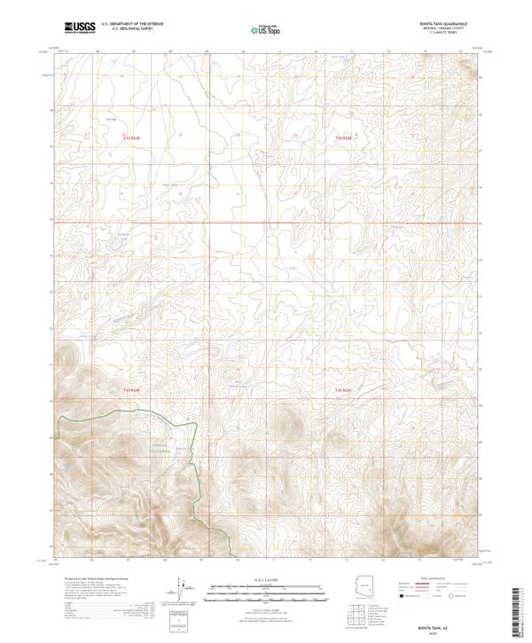 Bonita Tank, AZ — USGS 7.5-minute topo (2026)