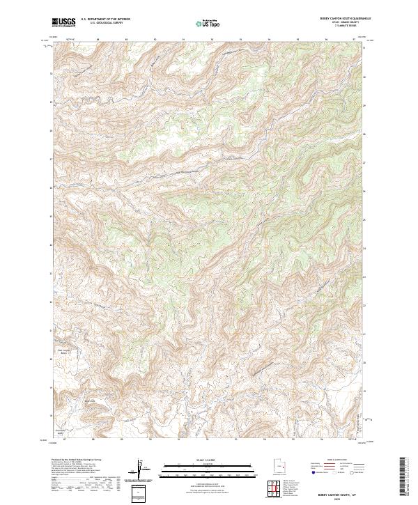 Bobby Canyon South, UT — USGS 7.5-minute topo (2023)