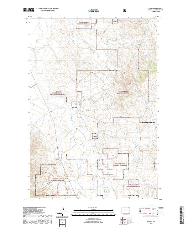 Weston, WY — USGS 7.5-minute topo (2021)
