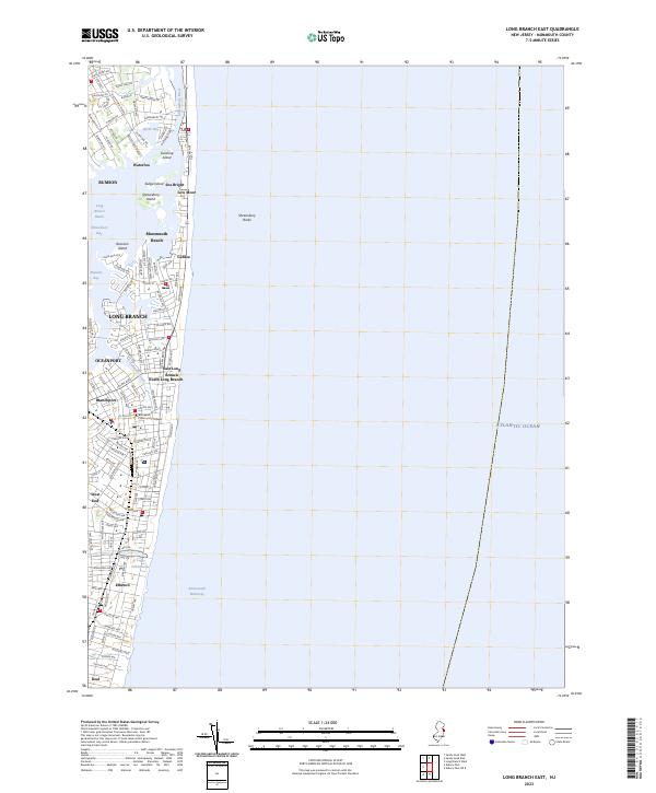 Long Branch East, NJ — USGS 7.5-minute topo (2023)