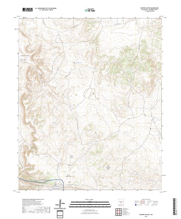 Cooper Canyon, NM — USGS 7.5-minute topo (2023)