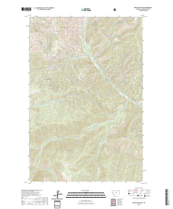 White Mountain, MT — USGS 7.5-minute topo (2024)