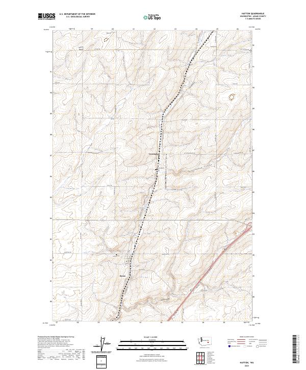 Hatton, WA — USGS 7.5-minute topo (2023)