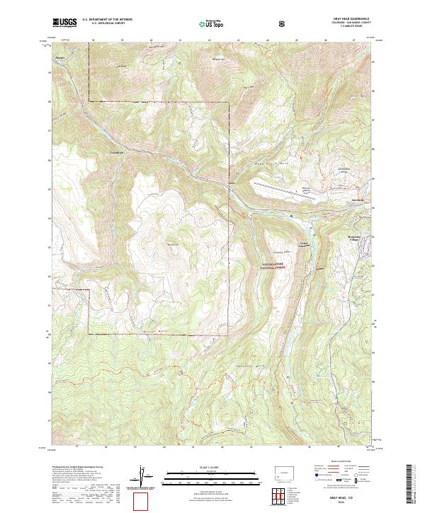 Gray Head, CO — USGS 7.5-minute topo (2022)