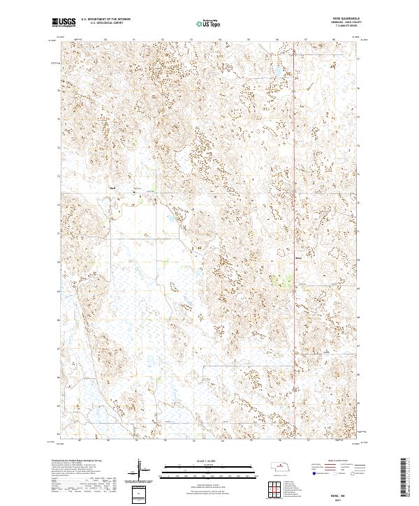 Rose, NE — USGS 7.5-minute topo (2021)