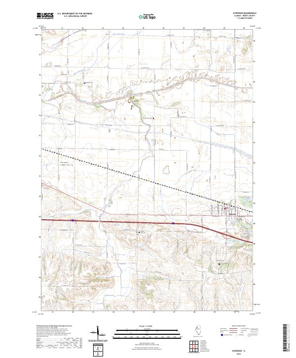 Atkinson, IL — USGS 7.5-minute topo (2024)