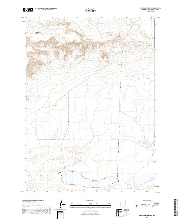 John Hay Reservoir, WY — USGS 7.5-minute topo (2021)