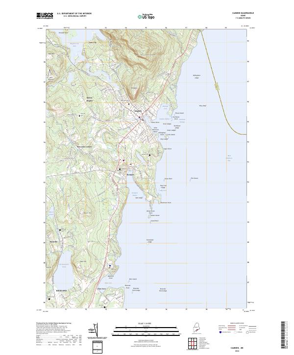 Camden, ME — USGS 7.5-minute topo (2024)
