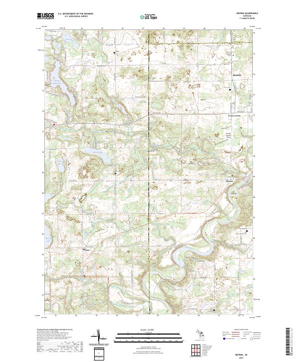 Smyrna, MI — USGS 7.5-minute topo (2023)