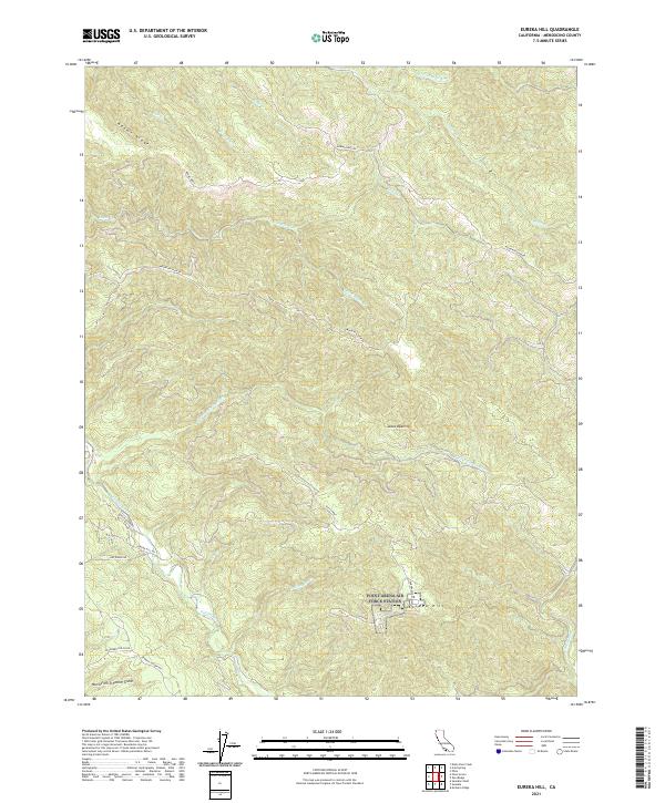 Eureka Hill, CA — USGS 7.5-minute topo (2021)