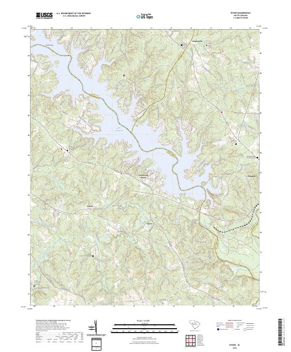 Dyson, SC — USGS 7.5-minute topo (2024)