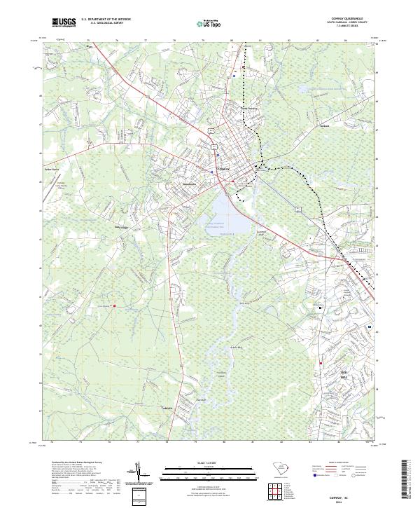 Conway, SC — USGS 7.5-minute topo (2024)