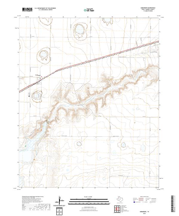 Umbarger, TX — USGS 7.5-minute topo (2022)