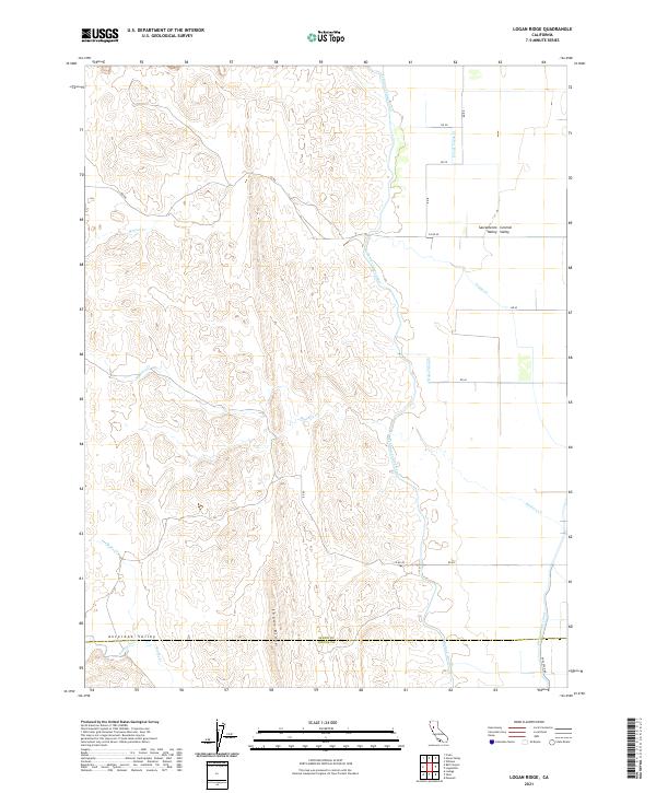 Logan Ridge, CA — USGS 7.5-minute topo (2021)