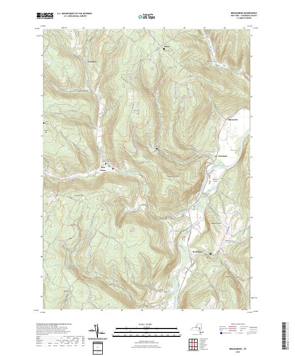 Breakabeen, NY — USGS 7.5-minute topo (2023)