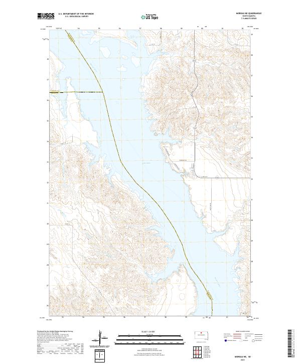 Moreau NE, SD — USGS 7.5-minute topo (2021)