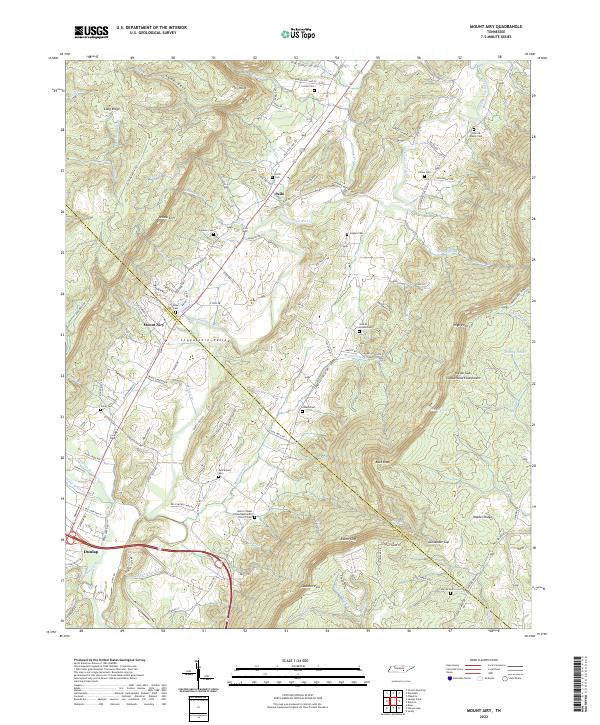 Mount Airy, TN — USGS 7.5-minute topo (2022)