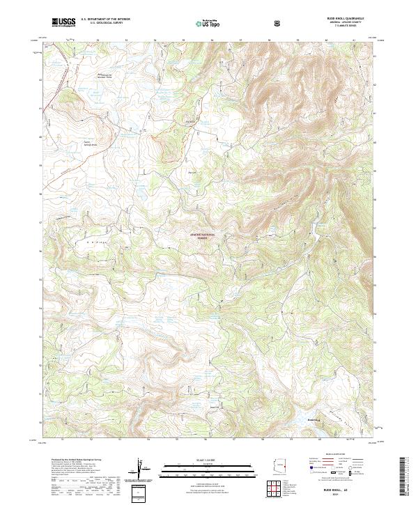 Rudd Knoll, AZ — USGS 7.5-minute topo (2021)
