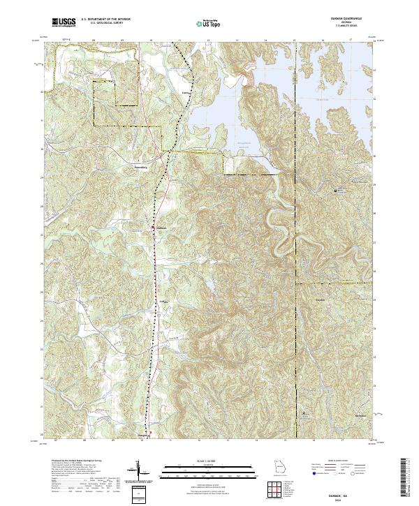 Oakman, GA — USGS 7.5-minute topo (2024)
