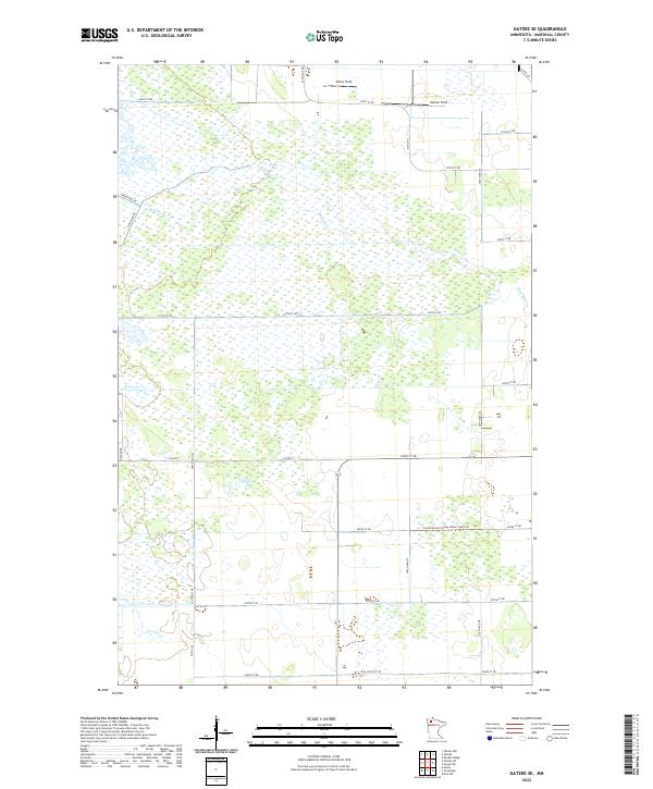 Gatzke SE, MN — USGS 7.5-minute topo (2022)
