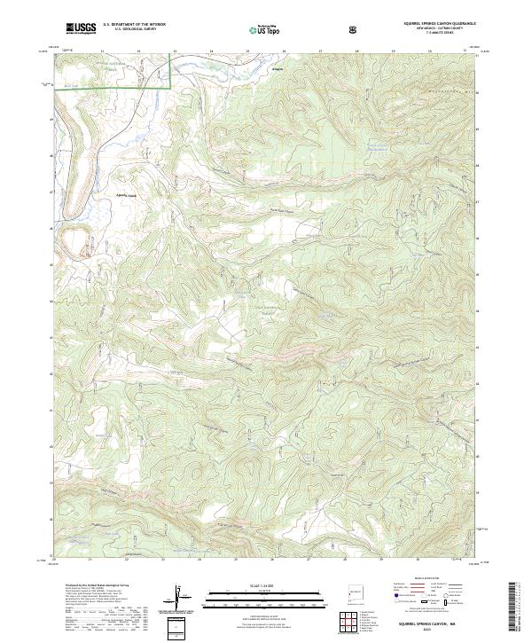 Squirrel Springs Canyon, NM — USGS 7.5-minute topo (2023)