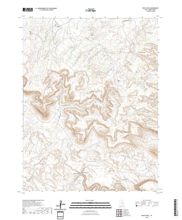 Devils Hole, UT — USGS 7.5-minute topo (2023)