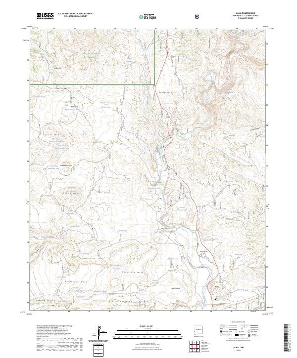 Alma, NM — USGS 7.5-minute topo (2023)
