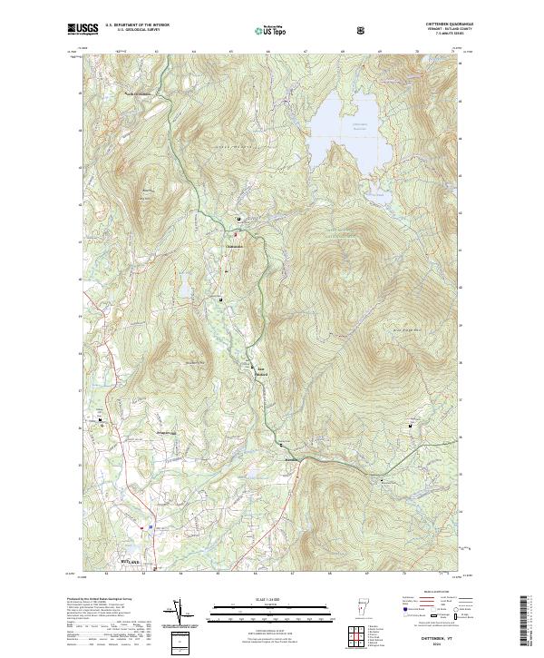 Chittenden, VT — USGS 7.5-minute topo (2024)