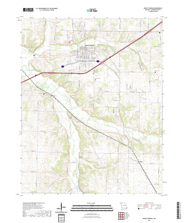 Mount Vernon, MO — USGS 7.5-minute topo (2021)