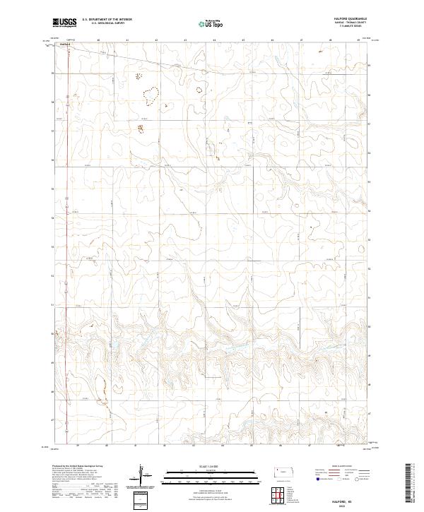 Halford, KS — USGS 7.5-minute topo (2022)