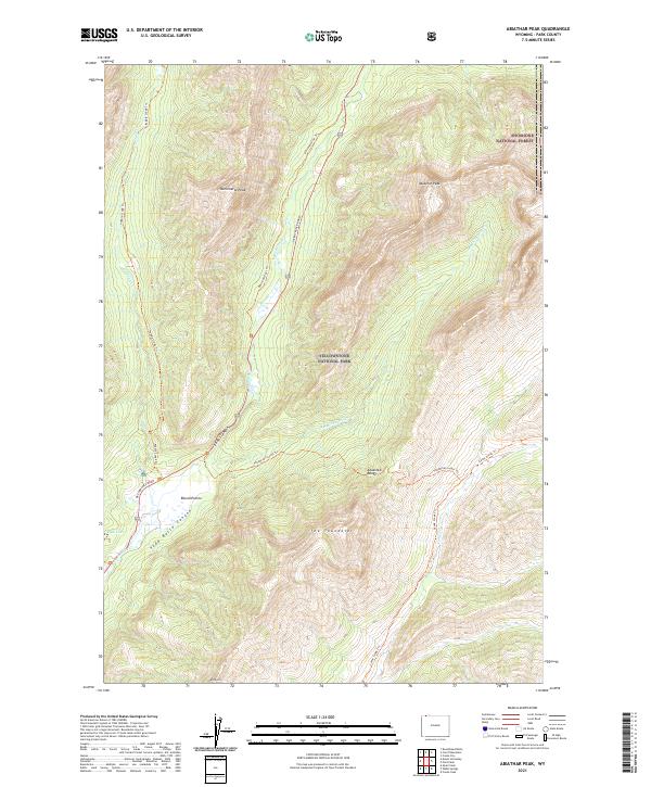 Abiathar Peak, WY — USGS 7.5-minute topo (2021)